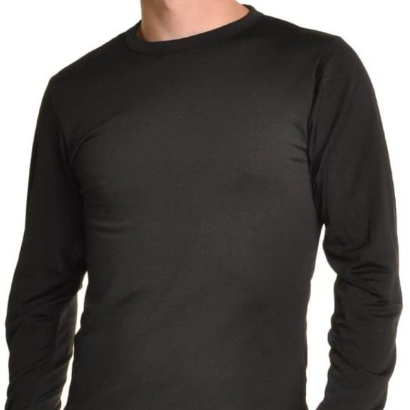 Swan Other - Swan Men's Fleece-Lined Crew Neck LS Thermal Top 3-pack Black 2XL